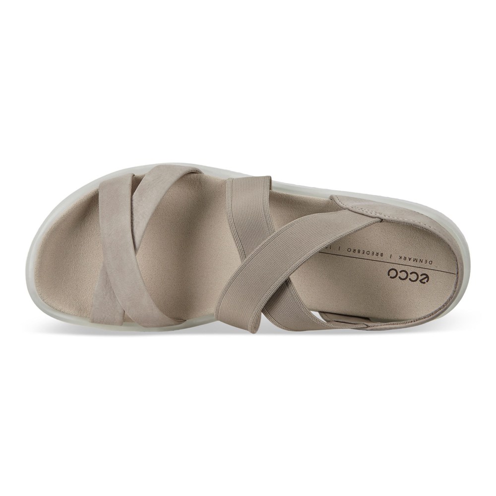 Sandalias Mujer - ECCO Flowt Flat Strappy - Grises - FGO214793